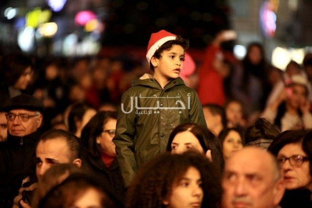 حفل إنارة شجرة الميلاد في رام الله